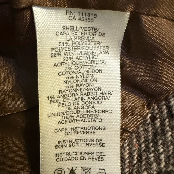 Michael Kors Women's Charcoal Herringbone Jacket - Picture 2 of 7